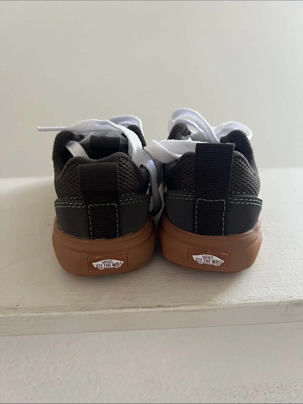 Vans Kids Black, White & Brown Low-Top Sneakers